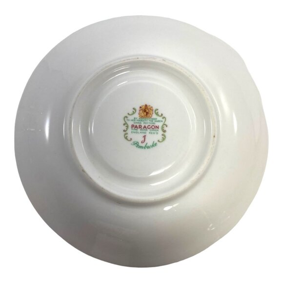 Paragon Pembroke Fine Bone China Teacup & Saucer Set Made in England Red & Gold - Picture 7 of 8